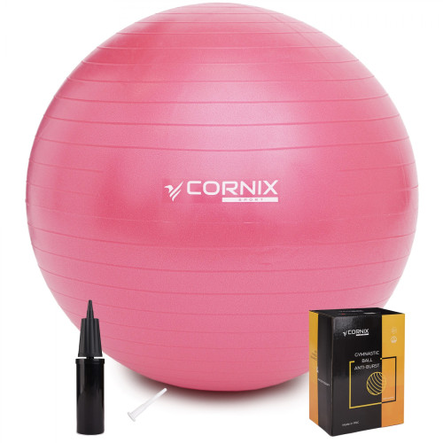Фитбол  Cornix 65 cm Anti-Burst XR-0023 Pink - фото №5